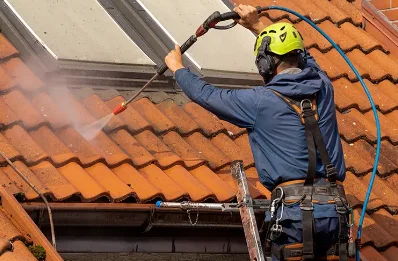 Démoussage et hydrofuge de toiture à Chauriat